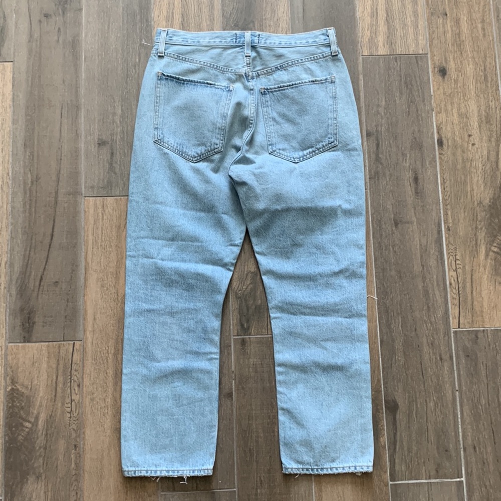 NEW Agolde Riley Ripped High Rise Jeans Size 32 - Picture 11 of 12
